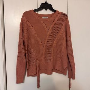 Snails Cinnamon Rose Coral Sweater M